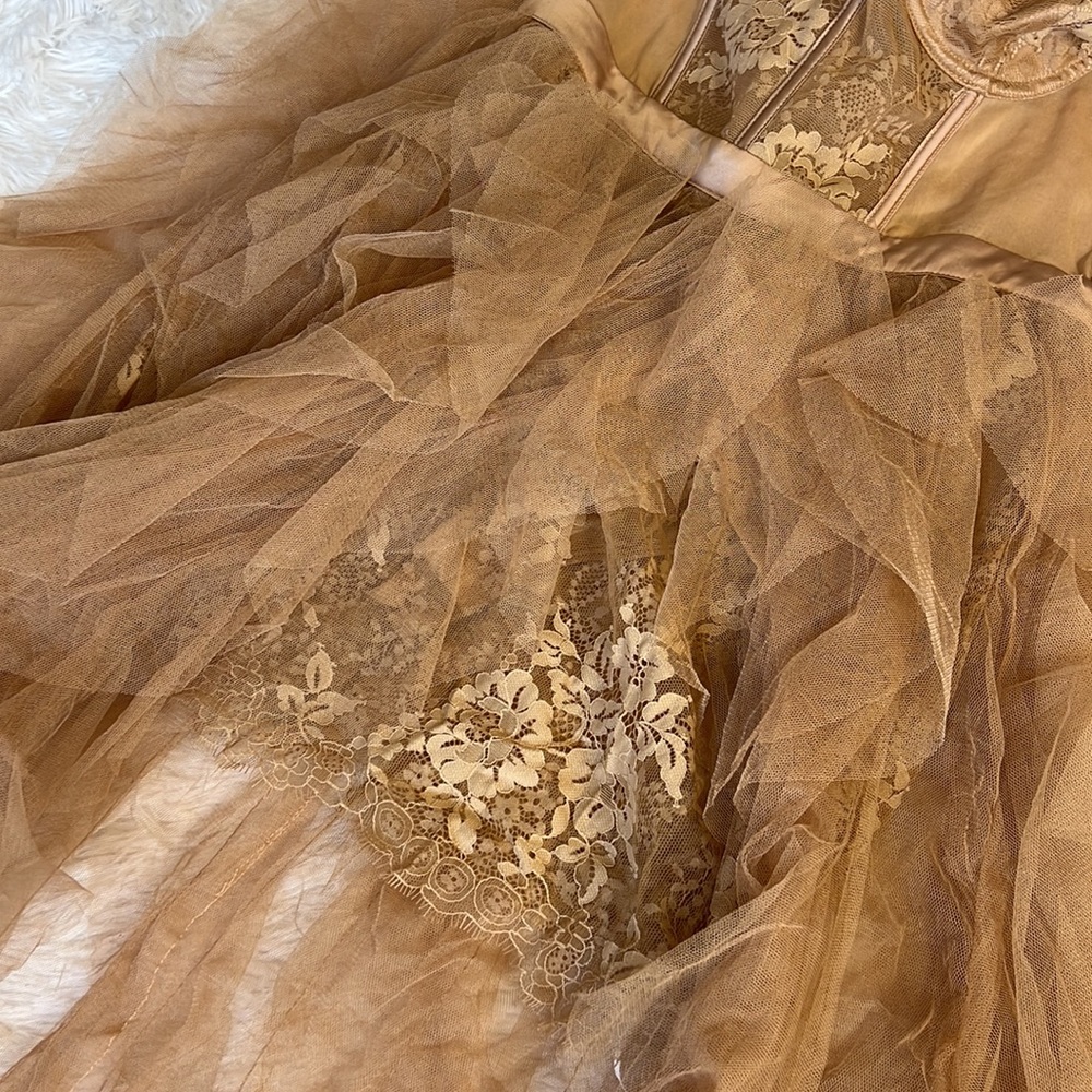 For Love & Lemons X REVOLVE Bustier Gown in Warm‎ Taupe - Picture 7 of 9